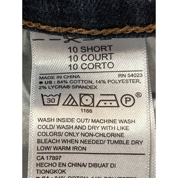 Old Navy Curvy/Profile Mid-Rise Dark Wash‎ Denim Jeans, Size 10 short - Picture 7 of 8